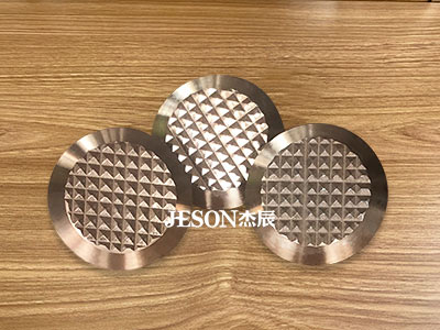 菠萝纹盲道钉 玫瑰金