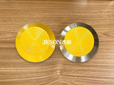 圈纹烤漆盲道钉 黄色