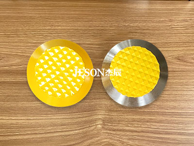 菠萝纹烤漆盲道钉 黄色